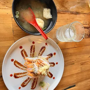 Miso Soup and Incredible Roll