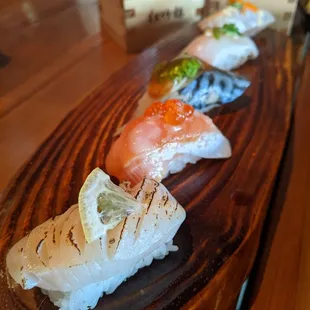 Chef&apos;s special nigiri