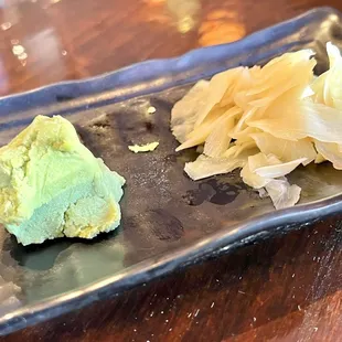 Wasabi and ginger.