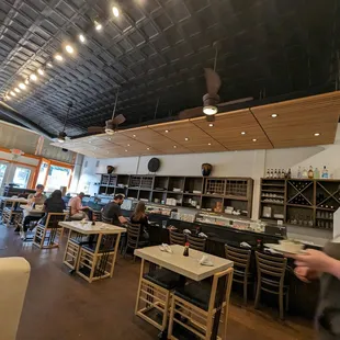 Inside the restaurant