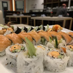 food, sushi and sashimi