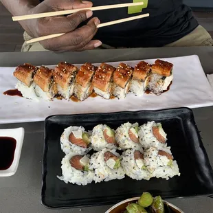 Dragon Roll &amp; Philly Roll