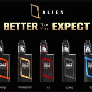 The 220 watt Alien mod by Smok. Will chuck clouds that are out of this world !