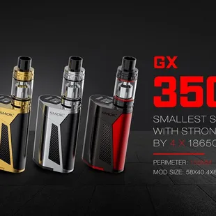 Come grab the GX350 by Smok. Only a limited supply left and few colors left. They are flying out of our shops fast.