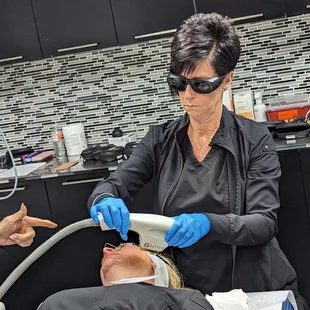 Laser skin treatment