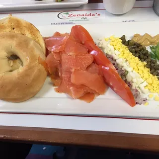 Smoked Salmon Plate All Day Breakfast