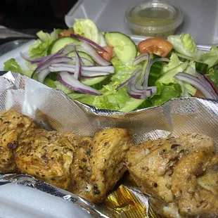 Spicy Chicken Plate w salad