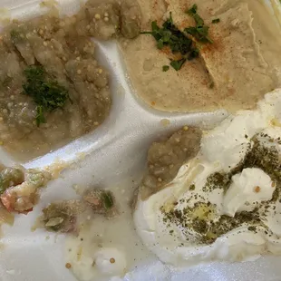 Hummus and Baba Ghanoush