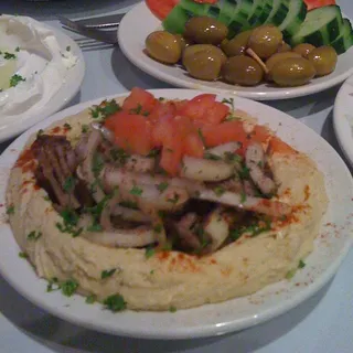 Hummus with Shawarma