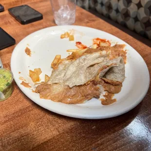 Too much beans...on the burrito...   my meat tasted like blood