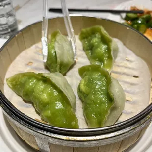 Shrimp and chive wontons