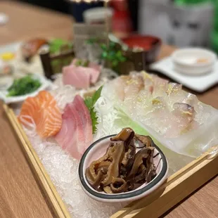 a variety of sushi