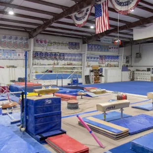 A view of Zenith's Men's Gymnastics Area