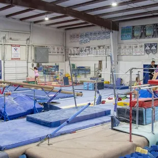 A view of the back of Zenith Gymnastics