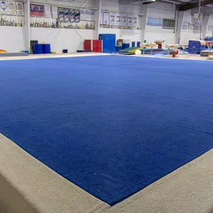 Zenith's spring floor used for classes, team, camps, and birthday parties