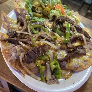 Beef Fajita Nachos