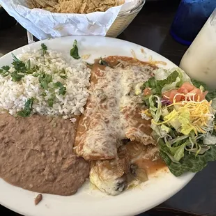 Spinach &amp; Mushroom Enchiladas