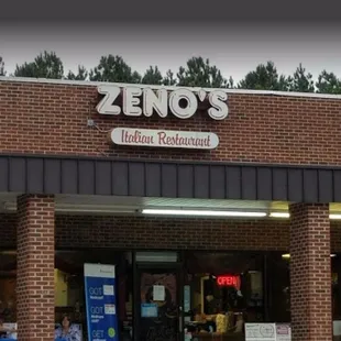 the front of the restaurant