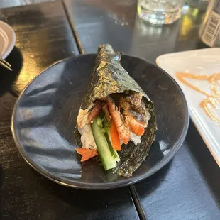 Spicy Salmon Hand Roll