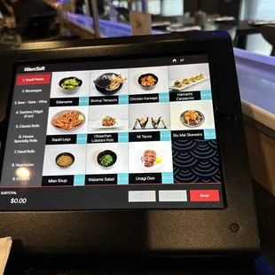 Electronic ordering system.