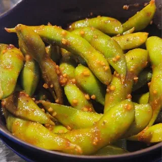 Spicy Garlic Edamame
