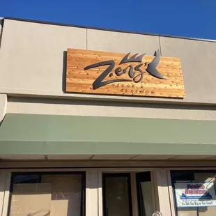 Front door to Zens Steak and Seafood