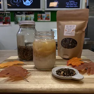In store seasonal special Apple Chai