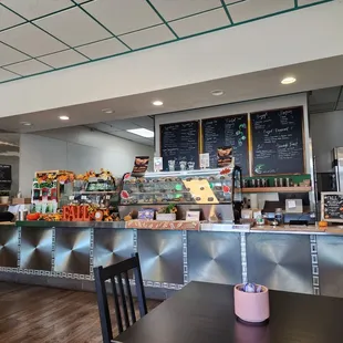 the interior of the restaurant