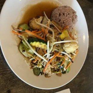 Veggie stir fry with tofu