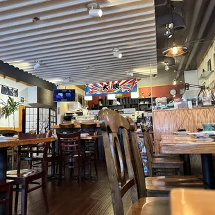 the interior of the restaurant