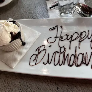 Fun birthday treat from Zephyr.