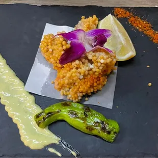 Fried soft shell crab