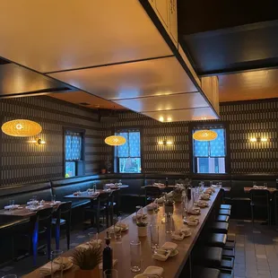 interior, sushi and sashimi