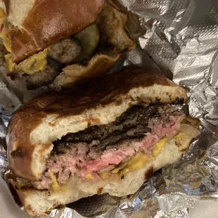 Burnt yet still Undercooked beef....