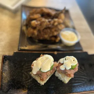 Spicy Albacore Crispy Sushi Rice