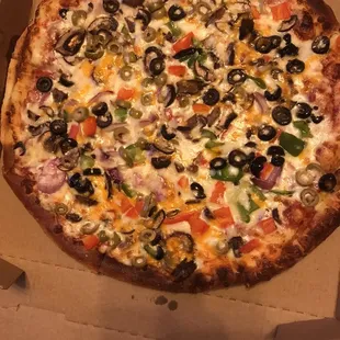 a pizza in a box