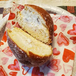 My Happy Tasty Paczki Tuesday with Cannoli flavor from Zerilli's Bakery!  :-)  2/13/2024