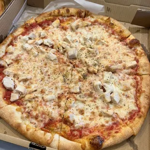 Cheese with grilled chicken