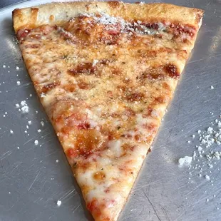 Slice of cheese pizza.