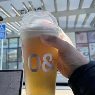 Peach Oolong with Pine Nuts