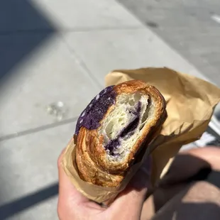 Ube Almond Croissant