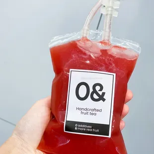 Blood Type 0&amp; - Refreshing watermelon strawberry jasmine green tea (suitable for all blood types )