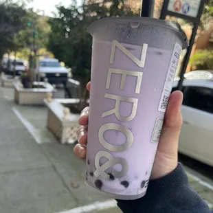 Ube baba drink