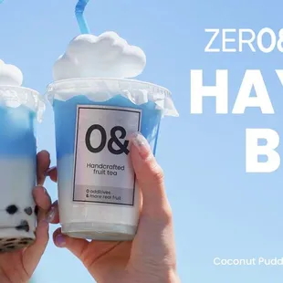  two cups of milkshakes