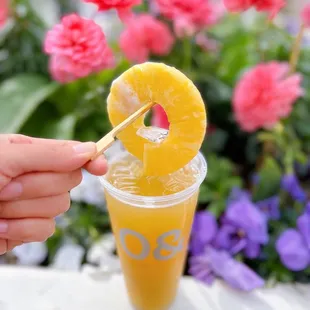 Golden pineapple ice tea! Refreshing!!!