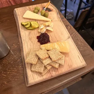 Cheese board.