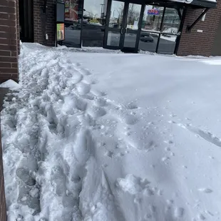 Don't come today unless you got snow boots