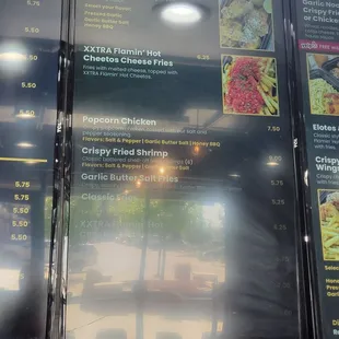 a menu for a restaurant