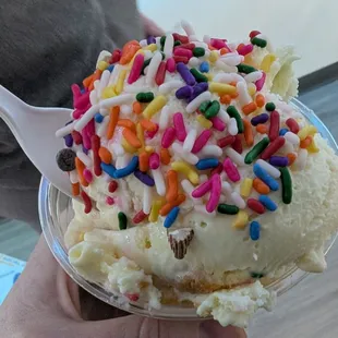 Birthday cake ice cream