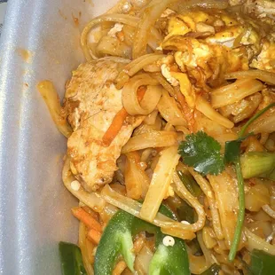 HAIR IN THE CHICKEN PAD THAI
